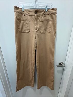 LOFT Wide Leg Tan Pants